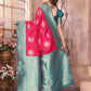 Sonakshi Women's Maharani Banarasi Silk Zari Weaving Saree with Blouse | Swadesiicart