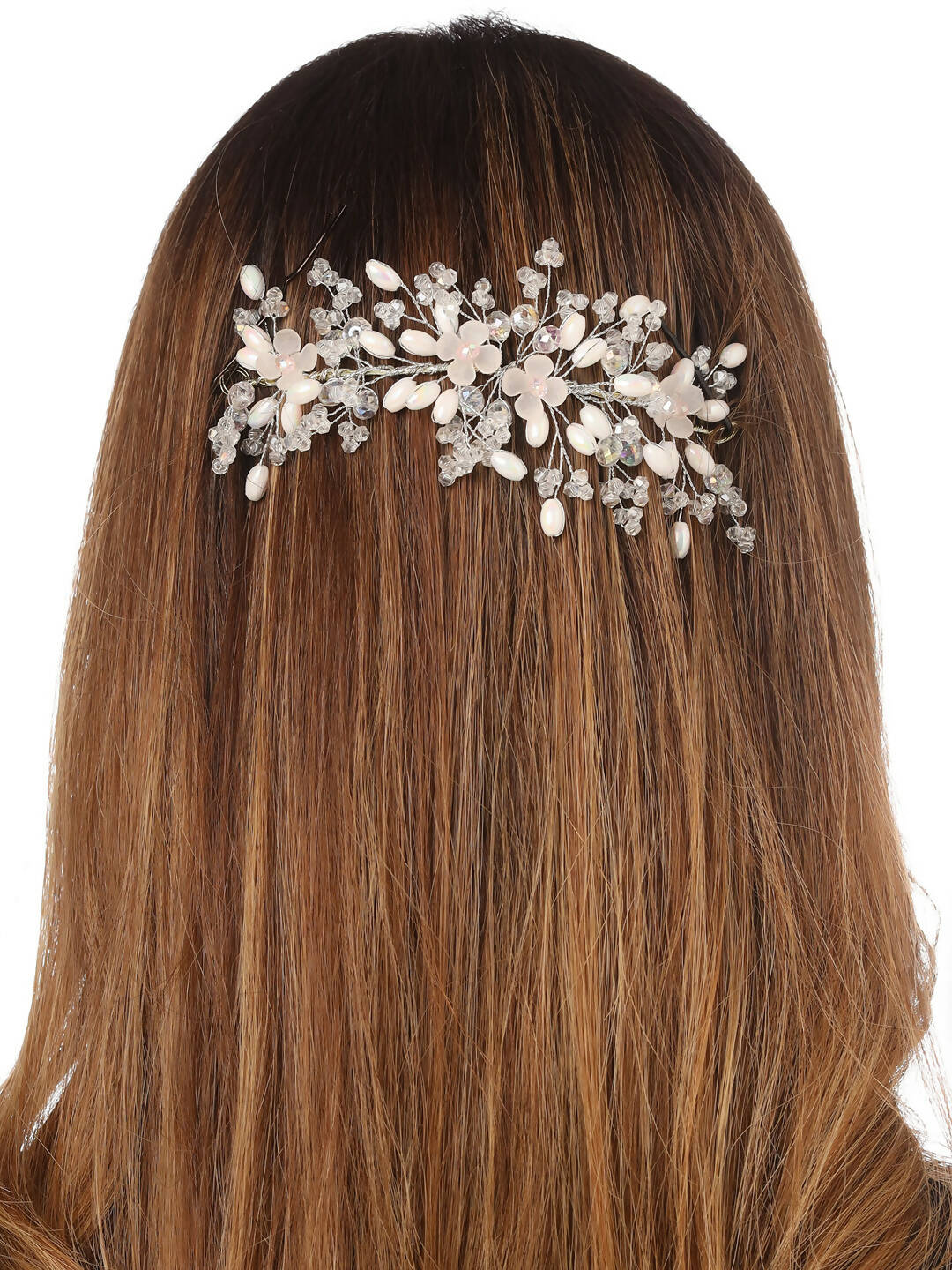 NVR Women's Embellished Beaded Hair Accessory Set | Swadesiicart