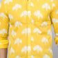 Miravan Men's Yellow and White Floral Printed Full Sleeves Cotton Casual Shirt | Swadesiicart