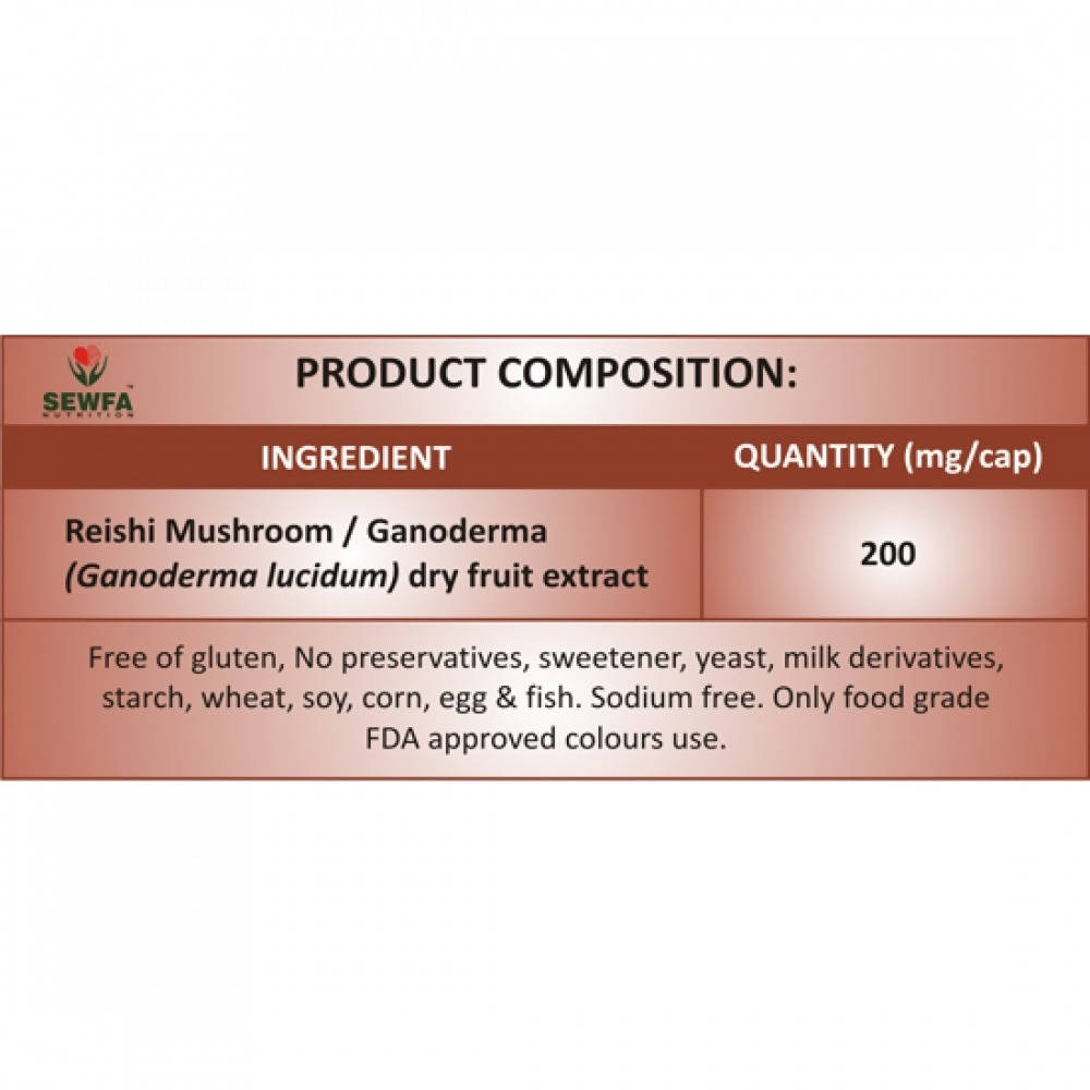 Sewfa Naturals Ganoderma Extract Capsules | Swadesiicart