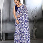 Aayaa Designer Printed Georgette Saree - Multi Color