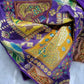Kia Fashions Purple Jacquard Weave Multi Color Weave Readymade Blouse - Swadesiicart