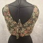 Kia Fashions Black Georgette Multi Color Emb & Sqn Readymade Blouse - Swadesiicart