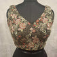 Kia Fashions Black Georgette Multi Color Emb & Sqn Readymade Blouse - Swadesiicart