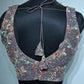 Kia Fashions Dusty Mauve Georgette Multi Color Emb & Sqn Readymade Blouse