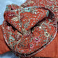 Kia Fashions Rust Georgette Multi Color Emb & Sqn Readymade Blouse - Swadesiicart