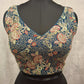 Kia Fashions Teal Blue Georgette Multi Color Emb & Sqn Readymade Blouse - Swadesiicart