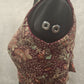 Kia Fashions Wine Georgette Multi Color Emb & Sqn Readymade Blouse