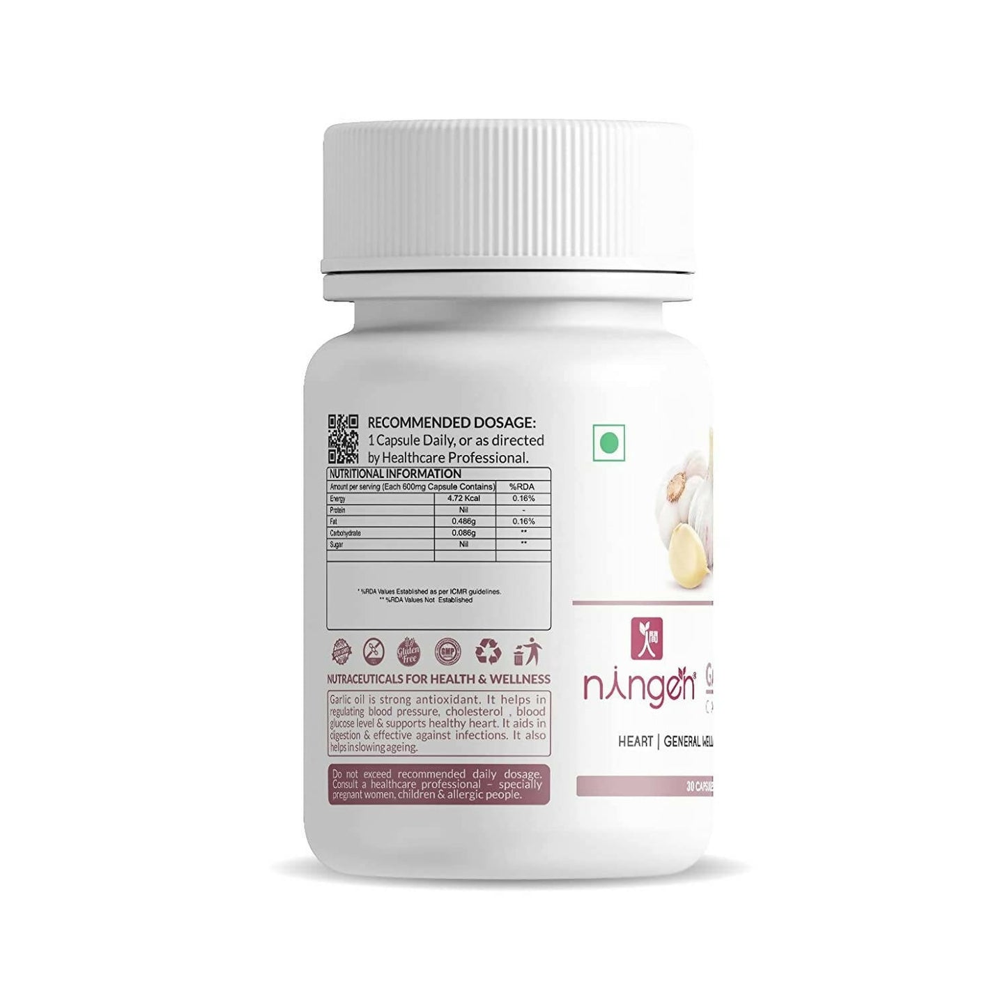 Ningen Garlic Oil Capsules - Swadesiicart