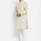 Even Apparels Pure Cotton Men's Kurta in Green Color With Band Collar | Swadesiicart