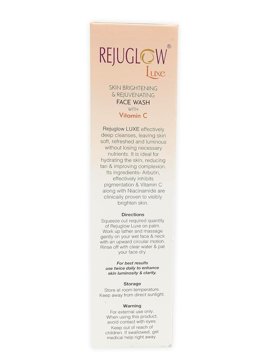 Rejuglow Luxe Skin Brightening & Rejuvenating Face Wash | Swadesiicart