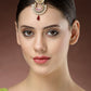 NVR Women's Gold-Polished CZ Stone-Studded Maang Tikka - Swadesiicart