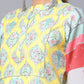 Ahalyaa Women's Yellow Pure Blend Digital Printed Kurta Palazzo Set | Swadesiicart