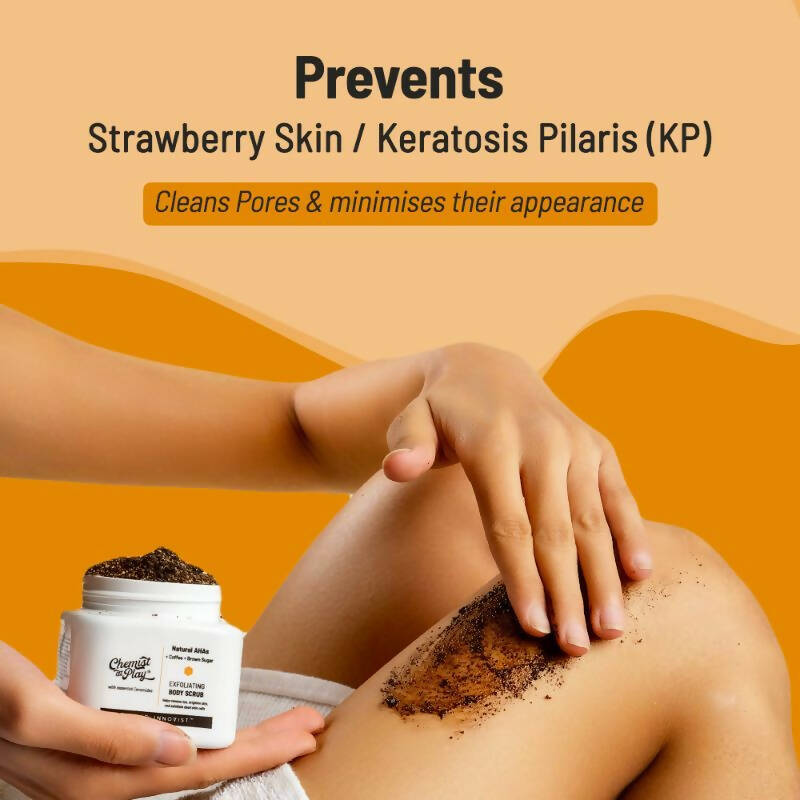 Chemist At Play Exfoliating Body Scrub For Removing Tan & Dead Skin Cells, Men & Women - Swadesiicart
