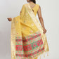 Shree Shyam Fashion Linen Cotton Yellow Saree