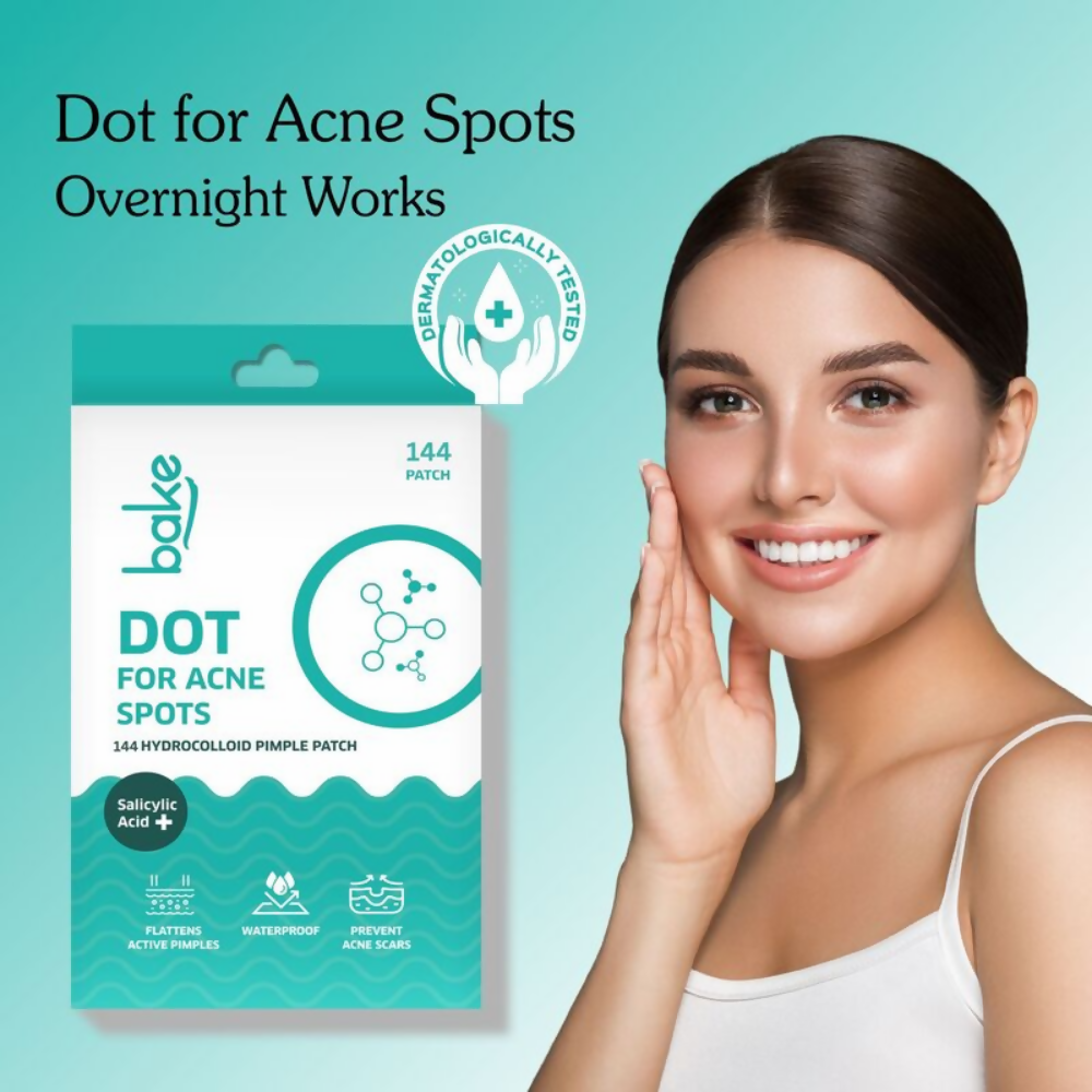 Bake 2% Salicylic Acid Pimple Patches (144 Dots) | Swadesiicart