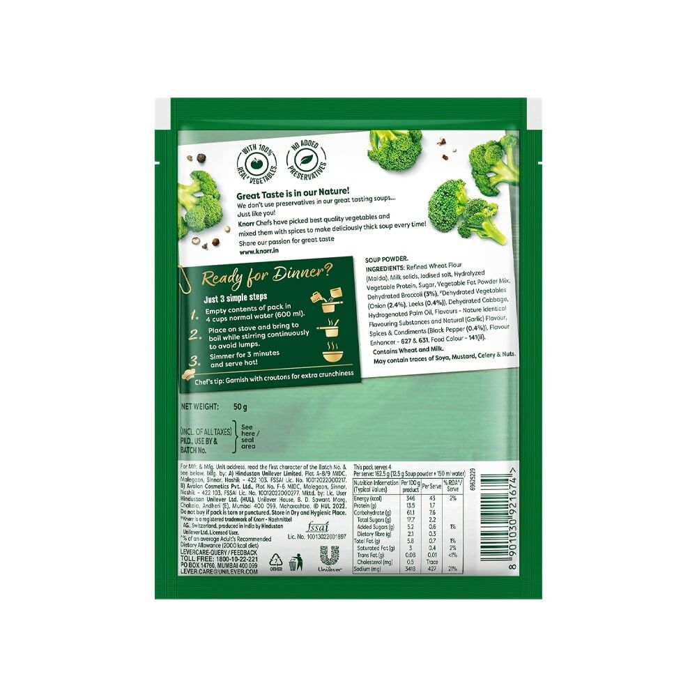 Knorr Cream Of Broccoli Soup - Swadesiicart