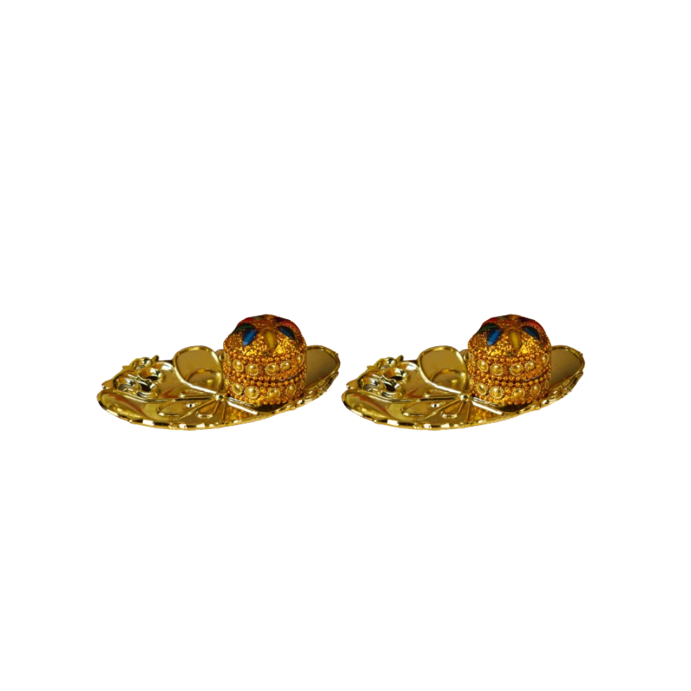 Sri Rudra Decorative Kumkum Haldi Tray (SR 01406) | Swadesiicart