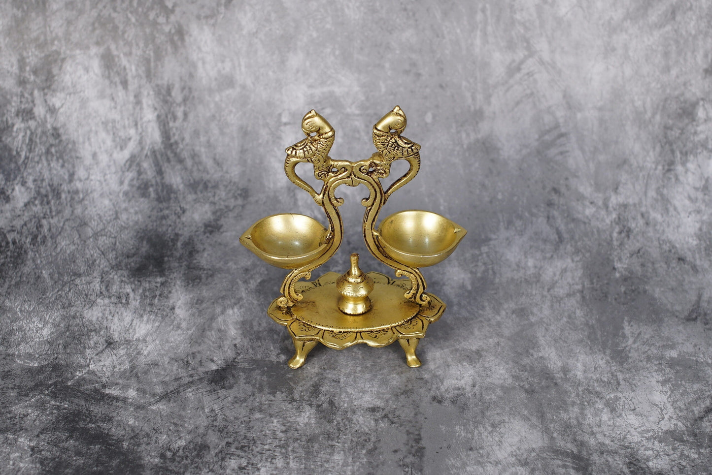 Sri Rudra Double Diyas – SR 02324 | Swadesiicart