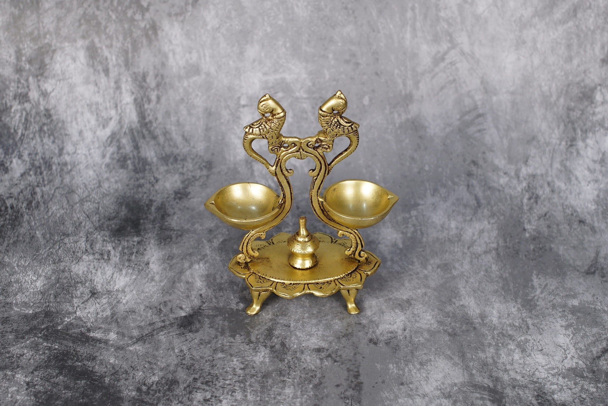 Sri Rudra Double Diyas – SR 02324 | Swadesiicart