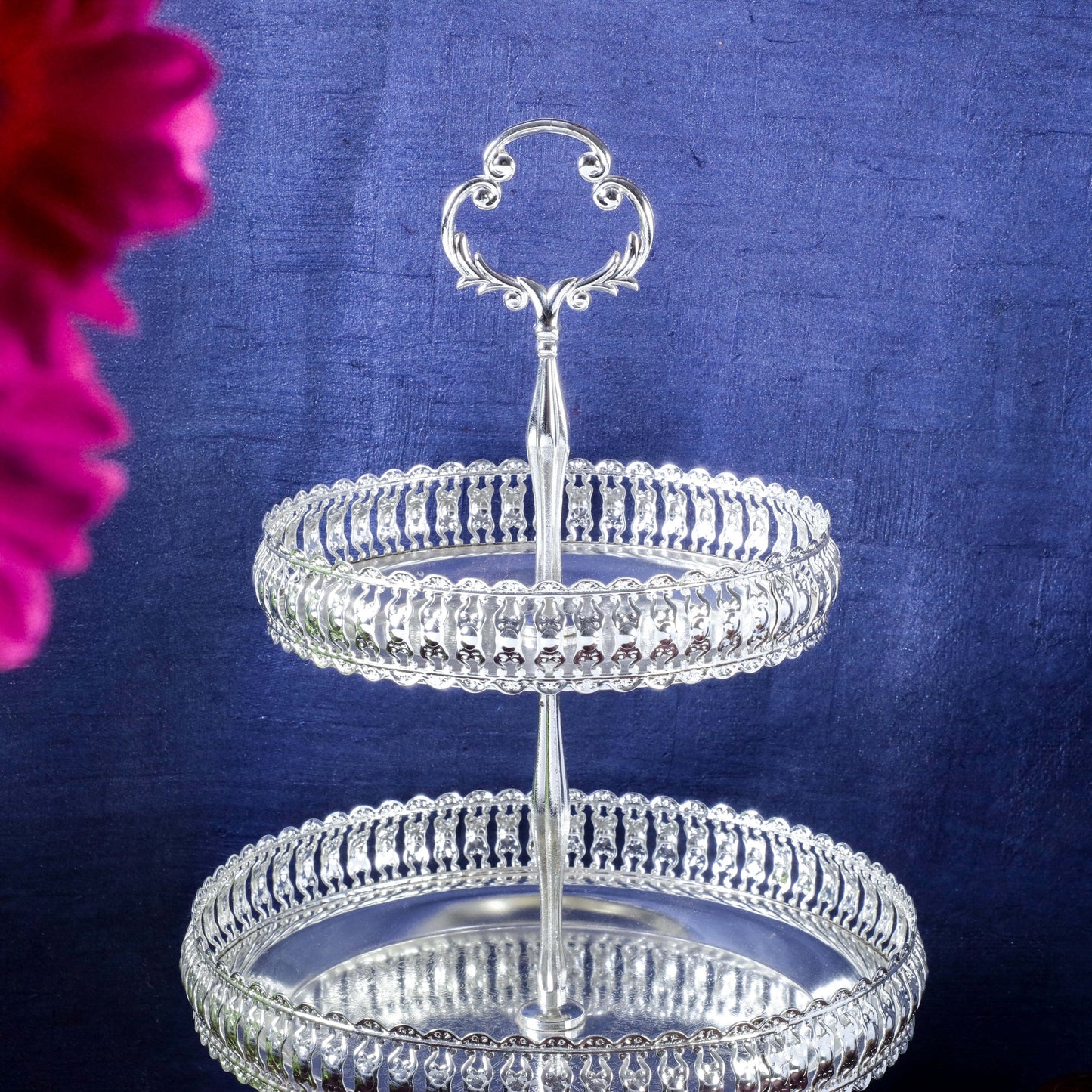 Sri Rudra Silver Tray (SR 00087) | Swadesiicart