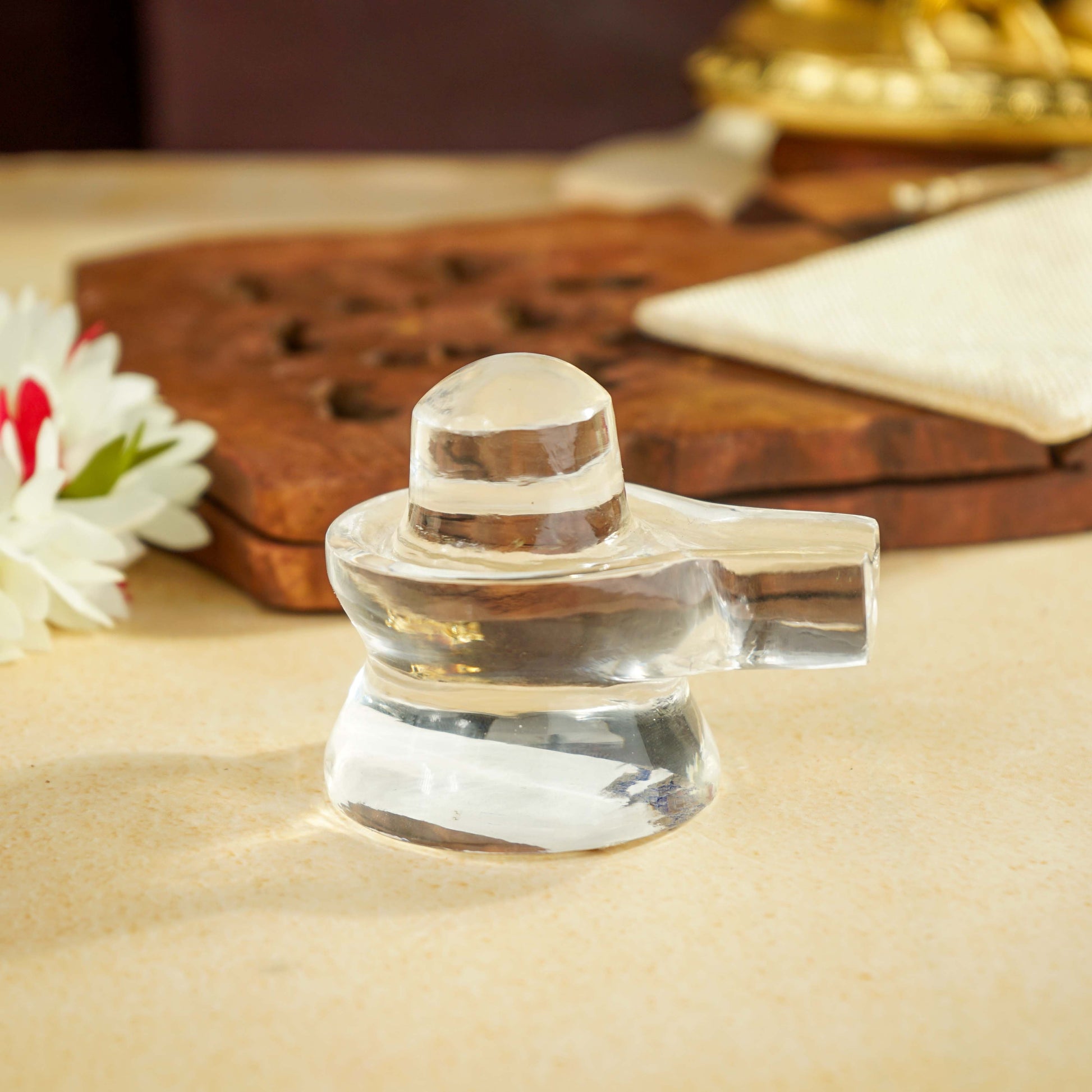 Sri Rudra Sphatika Lingam | Swadesiicart