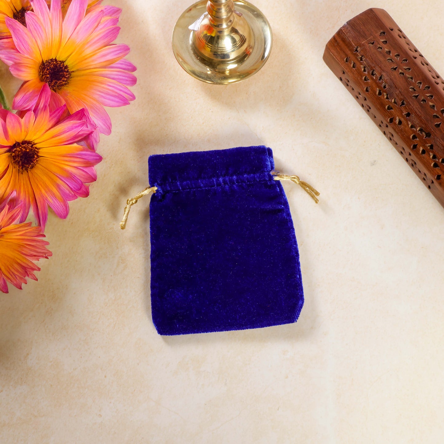 Sri Rudra Velvet Pouch SR 02702 | Swadesiicart