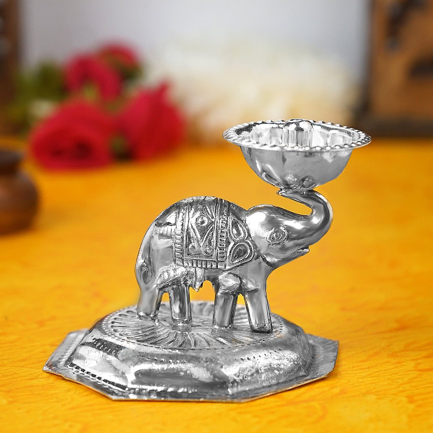 Sri Rudra GM plate Elephant (SR 00070) - Swadesiicart