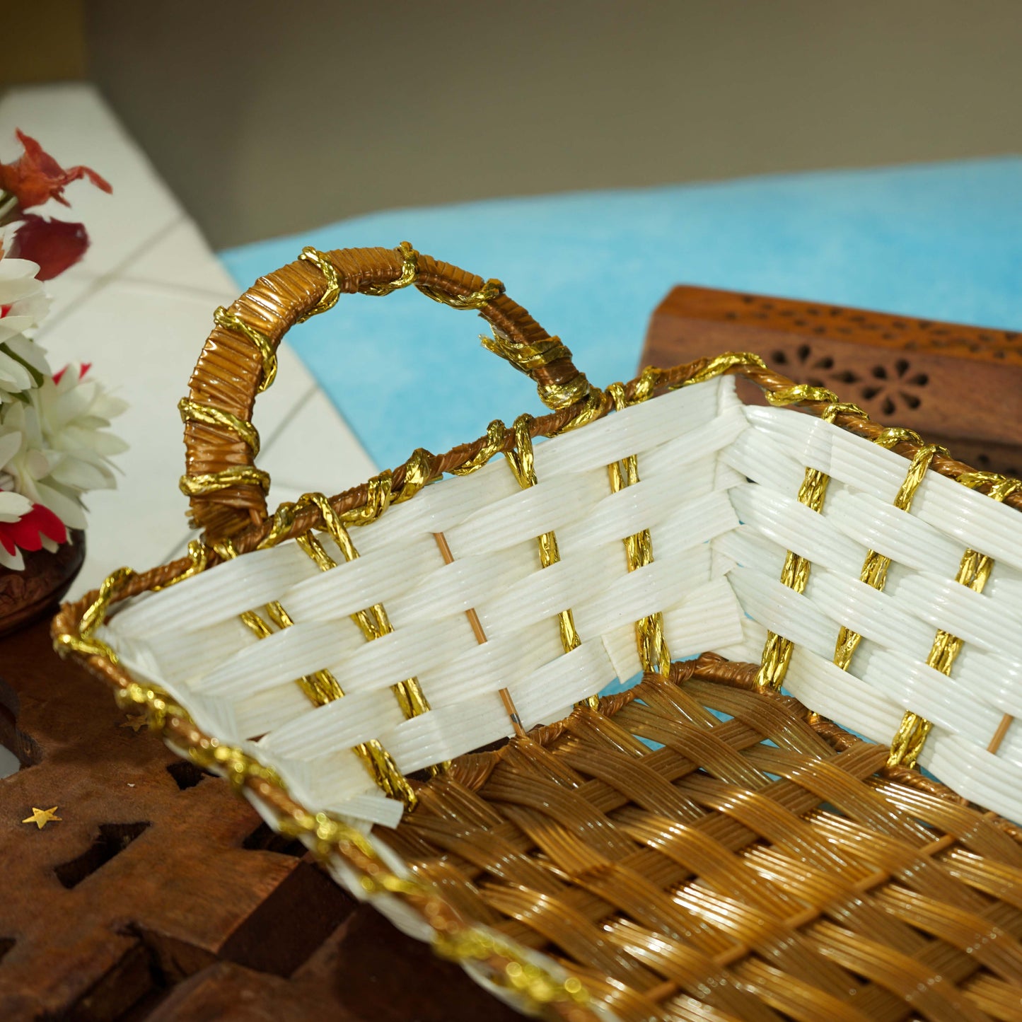 Sri Rudra Decorative Basket (SR 03063) | Swadesiicart