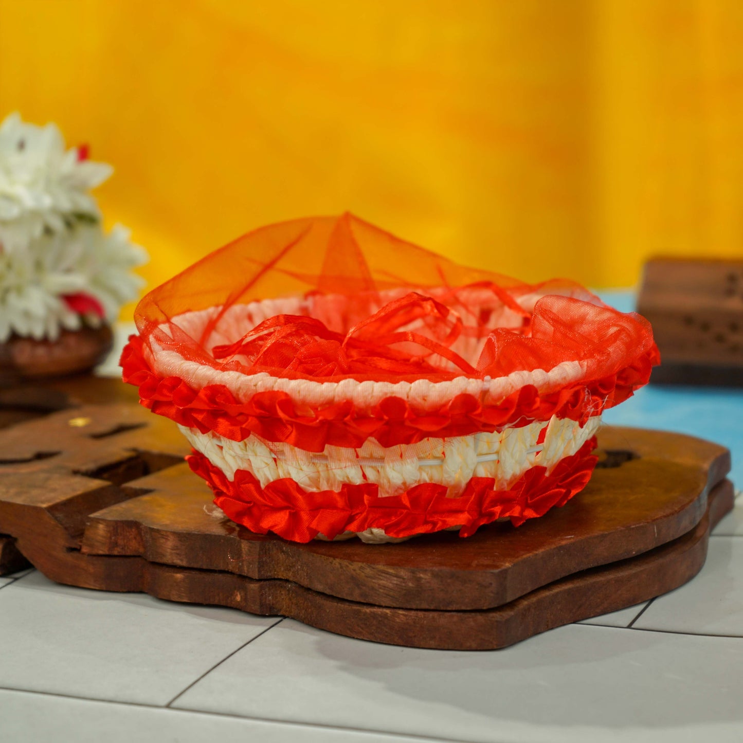 Sri Rudra Decorative Basket (SR 03070) - Swadesiicart