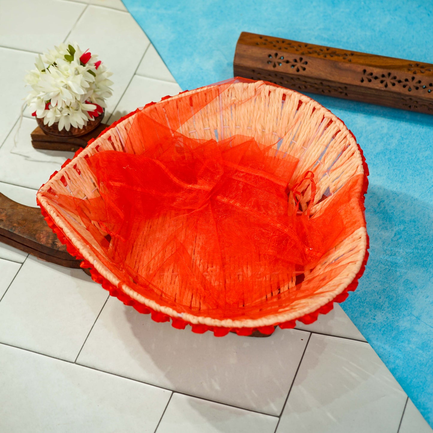 Sri Rudra Decorative Basket SR 03074 | Swadesiicart