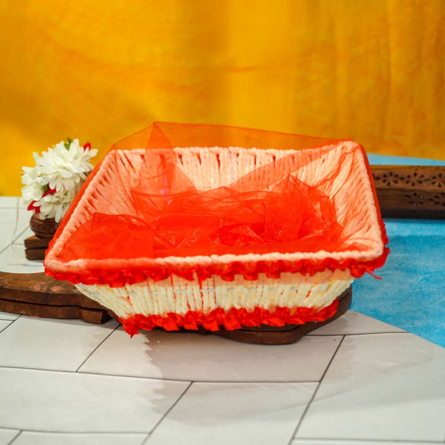Sri Rudra Decorative Basket (SR 03082) | Swadesiicart
