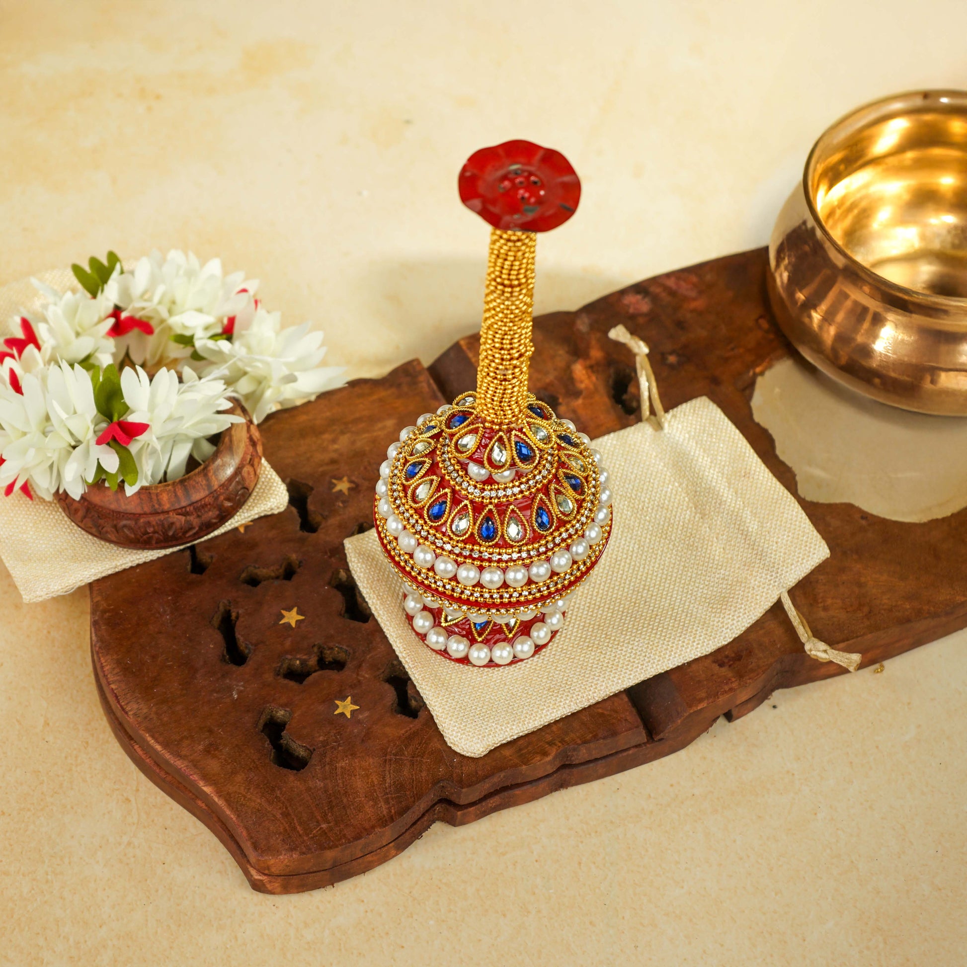 Sri Rudra Decorative Steel Paneer Dani - Swadesiicart