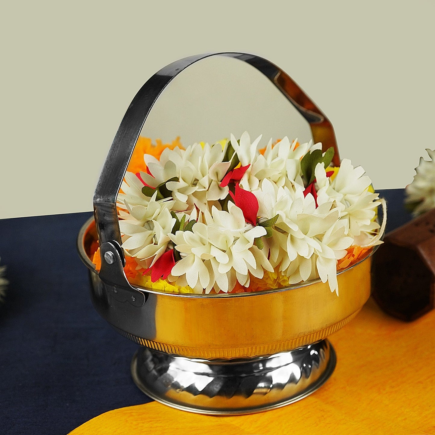 Sri Rudra Pooja Basket Small (01521) - Swadesiicart