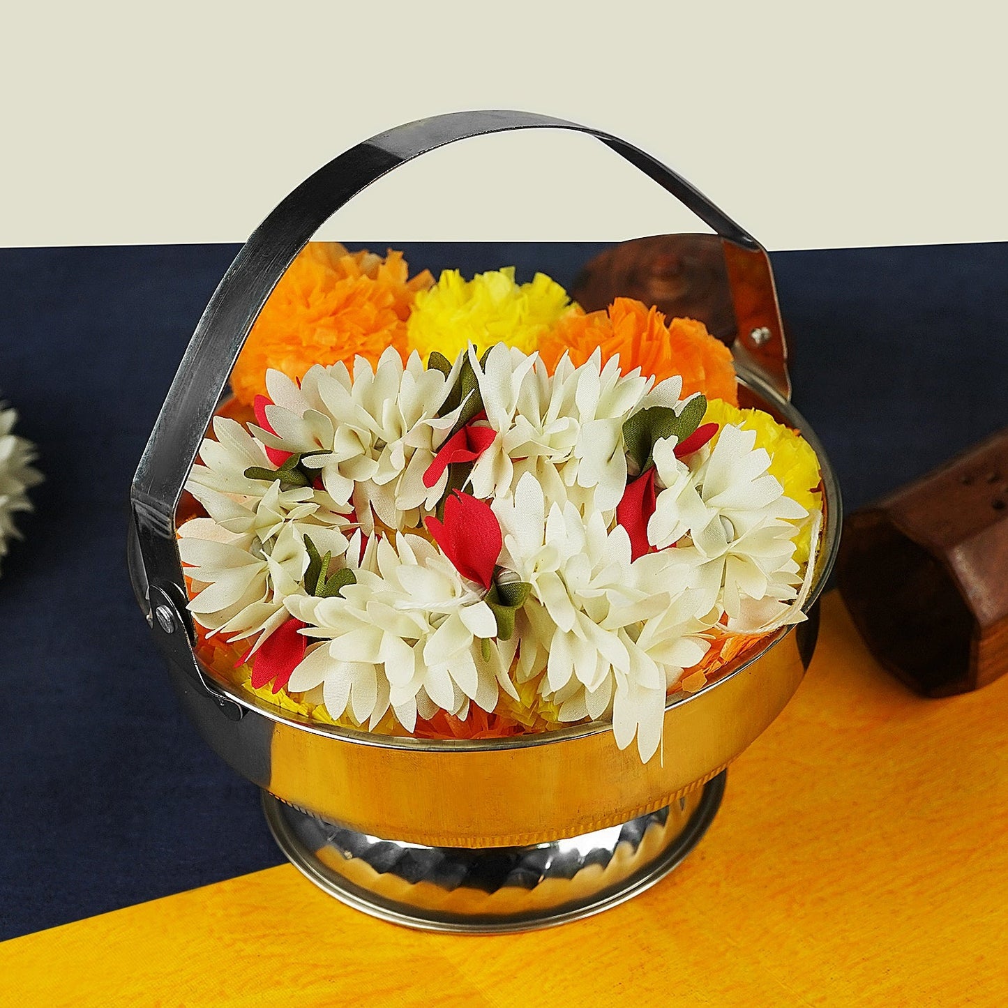 Sri Rudra Pooja Basket Small (01521) - Swadesiicart
