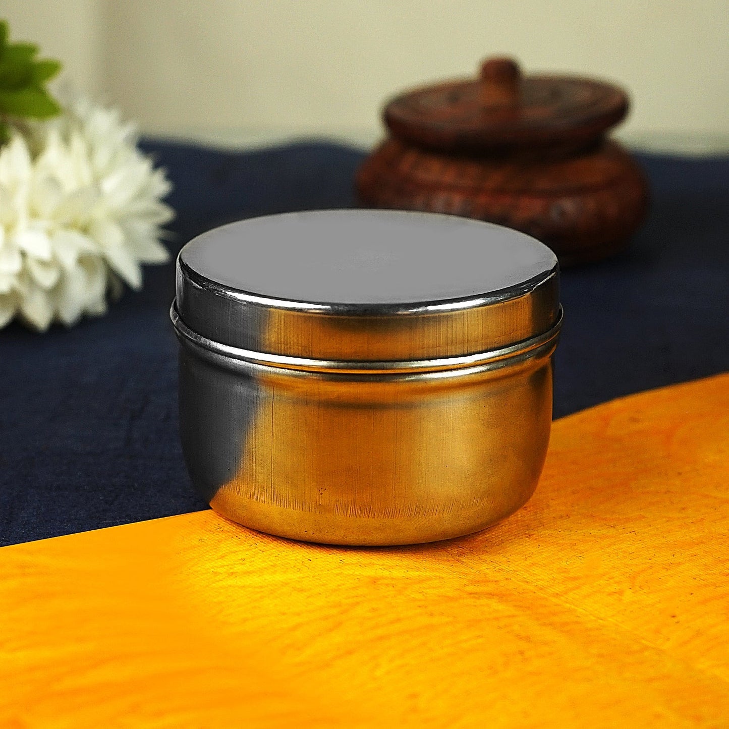 Sri Rudra Steel Jewellary Box Small (SR 01496) - Swadesiicart