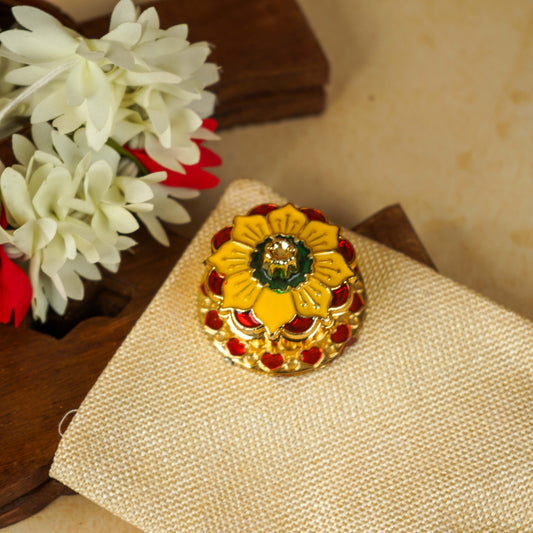 Sri Rudra Fiber Gold Kumkum Bharani (SR 01946) | Swadesiicart