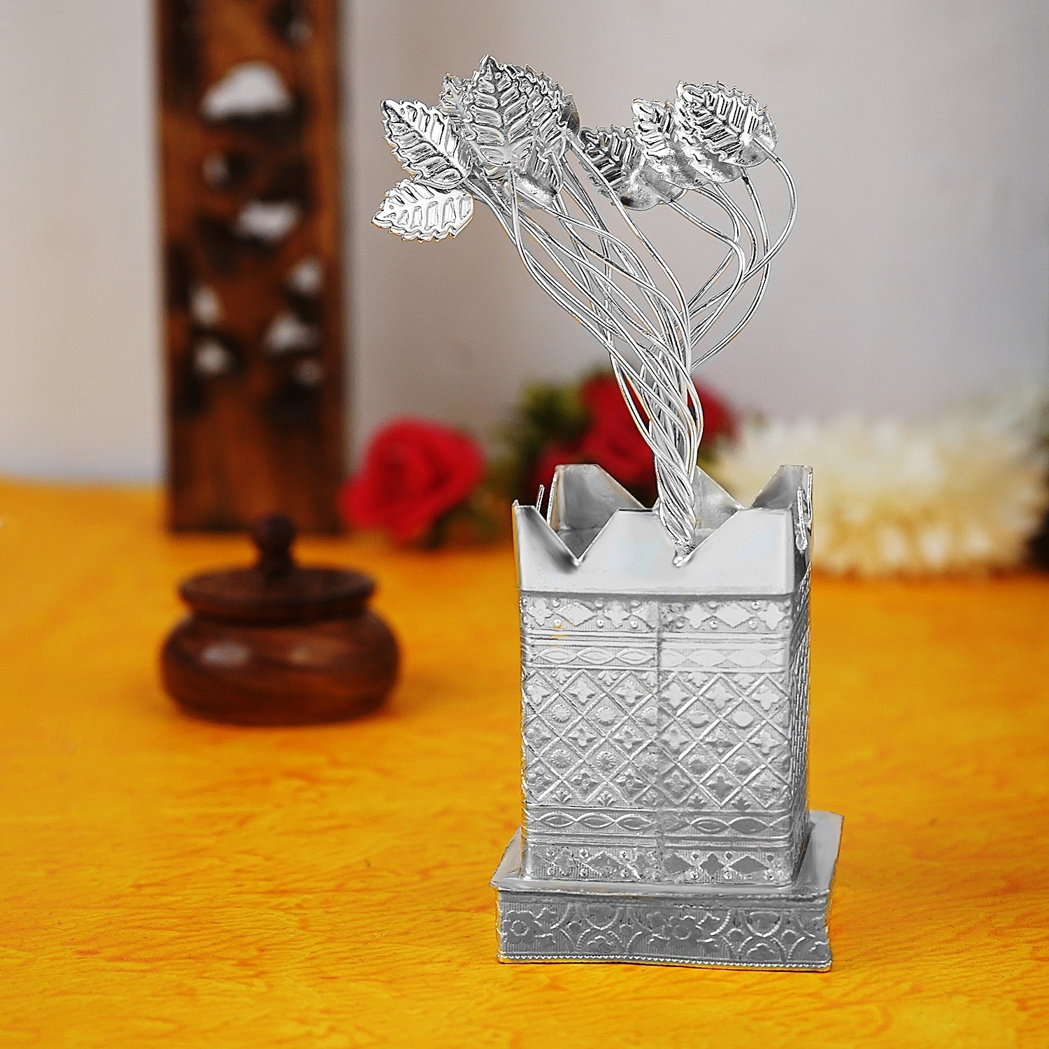 Sri Rudra German Silver Tulasi (SR 02734) | Swadesiicart