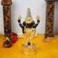 Sri Rudra Gold & Silver Polished Balaji 8'' With Diamond (SR 00221) - Swadesiicart