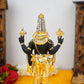 Sri Rudra Gold & Silver Polished Balaji 8'' With Diamond (SR 00221) - Swadesiicart