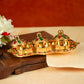 Sri Rudra Fiber Gold Kumkum Haldi Chandan Tray (SR 01962) - Swadesiicart