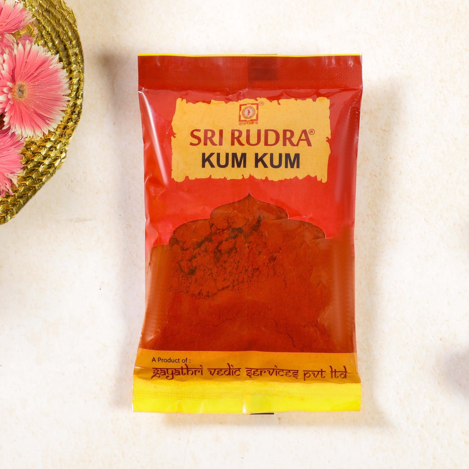 Sri Rudra Kumkum - Red Color - Swadesiicart