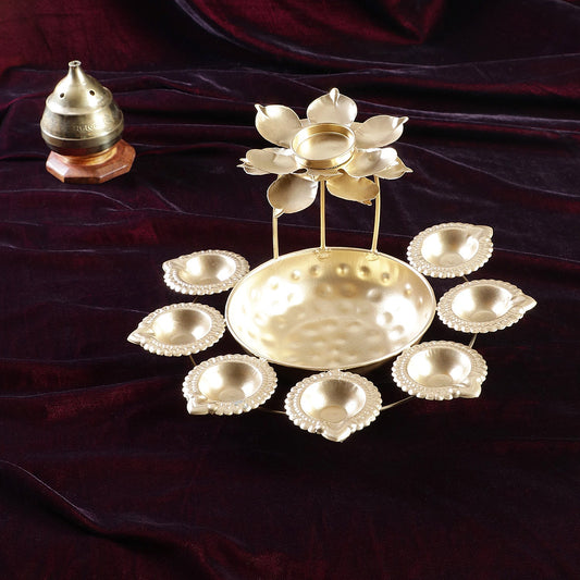 Sri Rudra Lotus Diya (SR03259) | Swadesiicart