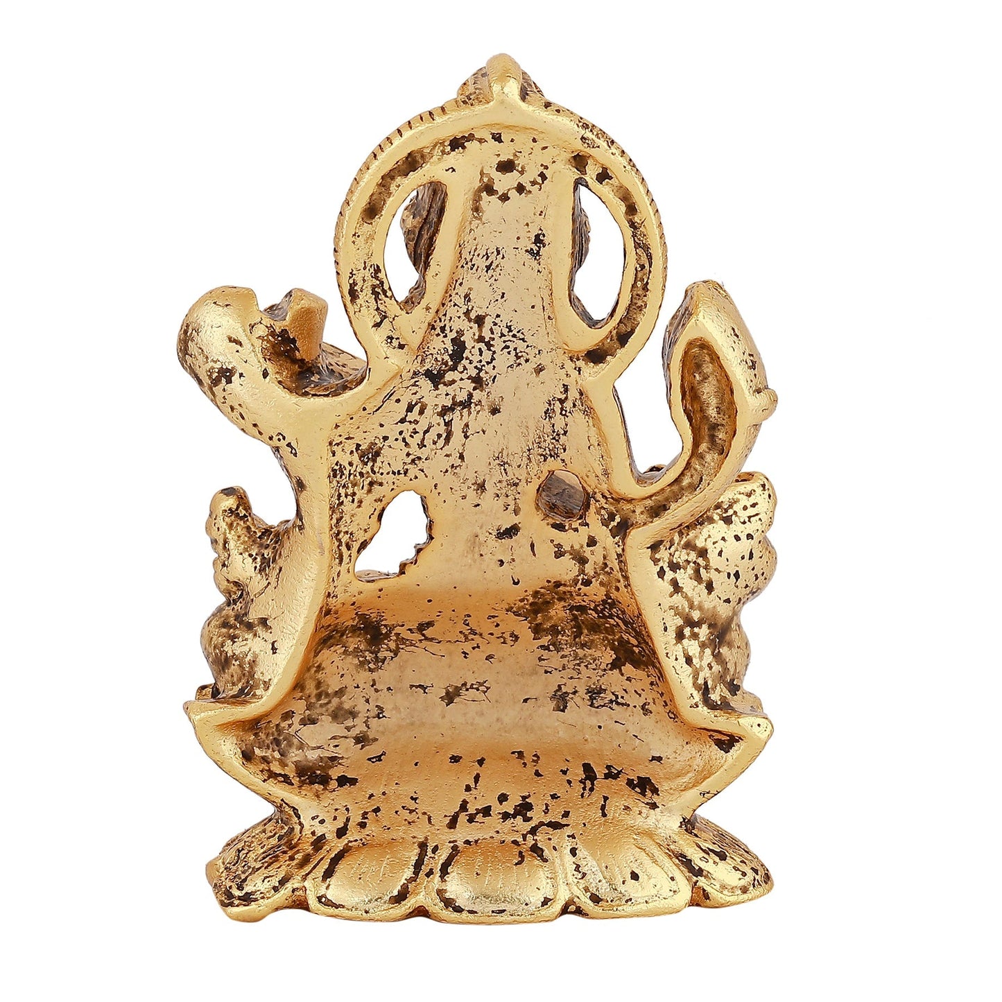Estele Gold-Polished Goddess of Knowledge Sarasavti Ma Idol for Home & Car decor - Swadesiicart