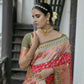 Vishnu Weaves Women's Rani Paithani Silk Saree with Blouse - Swadesiicart