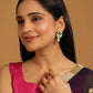 Nuyug 22K Gold Plated Black Paisley Earrings | Swadesiicart