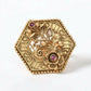 Mominos Fashion Joharkamal Gold-Polished Stone Studded Adjustable Finger Ring - Design 11 | Swadesiicart