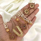Jewel City Elegant Pendant and Pearl Earrings Set – Gold-Plated Bridal Jewelry | Swadesiicart
