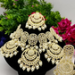 Jewel City Luxurious Pearl Gold-Plated Kundan Choker Necklace Set with Earrings & Maang Tikka-Traditional Indian Bridal Jewelry | Swadesiicart