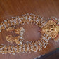 Jewel City Bridal Lakshmi Temple Necklace Set – Gold-Plated with Pearl Clusters | Swadesiicart